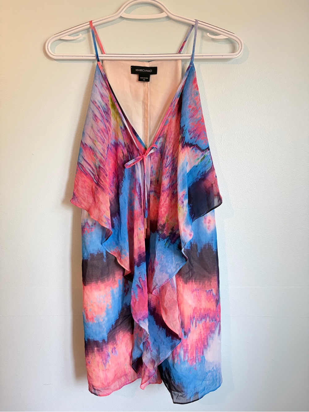 Marciano Reflection Mali Sleeveless Dress - Tie Die Summer Dress - Size XS - Picture 2 of 8